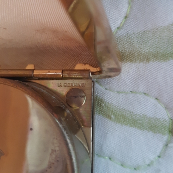 Vintage Seth Thomas Travel Alarm Clock Manual Wind Gold Hard Case Germany - Picture 16 of 16